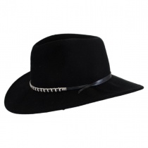 Black Foot Crushable Wool Felt Western Hat alternate view 3