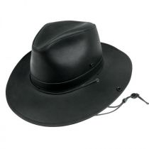 Leather Aussie Fedora Hat alternate view 2