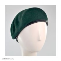 Wool Military Beret with Lambskin Band alternate view 112