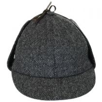 Herringbone Wool Sherlock Holmes Hat alternate view 2