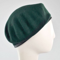 Wool Military Beret with Lambskin Band alternate view 289