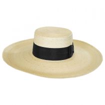 Sunny Mexican Palm Leaf Straw Boater Hat alternate view 7