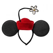 Minnie Vintage Flower Pillbox Headband alternate view 2