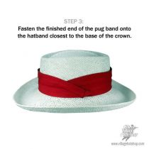 Polka Dot 3-Pleat Puggaree Hat Band alternate view 12
