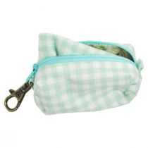 Filter Pocket Cotton Face Cover + Pouch - Mint Green Gingham alternate view 4