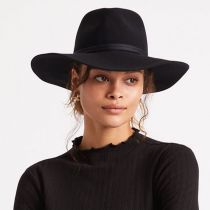Joanna Packable Wool Felt Fedora Hat - Black alternate view 5