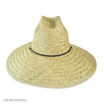 Palm Leaf Straw Lifeguard Hat w/ Bound Brim alternate view 6