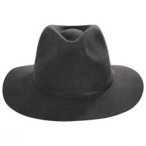 Wesley Packable Wool Felt Fedora Hat - Blackwash alternate view 7