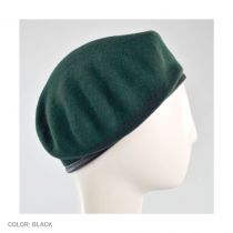 Wool Military Beret with Lambskin Band alternate view 164