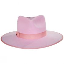 Wool Felt Rancher Fedora Hat - Pink alternate view 2