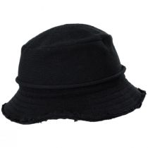 Frayed Edge Cotton Packable Bucket Hat alternate view 3