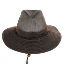 Yargo Weathered Cotton Mesh Blend Aussie Fedora Hat alternate view 2