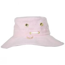 Broad Brim Hemp Fabric Sun Hat - Pink alternate view 3