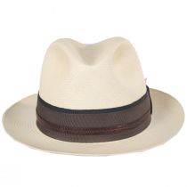 Posh Grade 15 Panama Straw Fedora Hat and Traveling Case alternate view 2