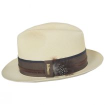 Posh Grade 15 Panama Straw Fedora Hat and Traveling Case alternate view 3