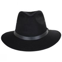 Cotton Safari Fedora Hat - Black alternate view 2