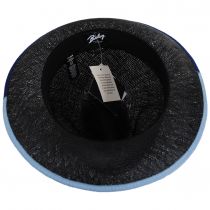 Hesmond Sisal Litestraw Fedora Hat - Black/Blue alternate view 4