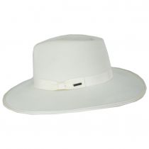 Jo Wool Felt Rancher Fedora Hat - Off White alternate view 3