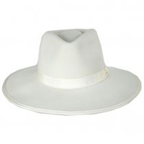 Jo Wool Felt Rancher Fedora Hat - Off White alternate view 2