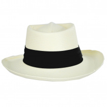 B2B Jaxon Hats Toyo Straw Gambler Hat - Black Band alternate view 2