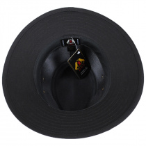 B2B Jaxon Hats Black Cotton Safari Fedora Hat alternate view 4