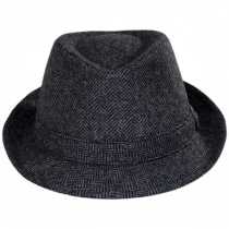 B2B Jaxon Hats Herringbone Wool Trilby Fedora Hat alternate view 2