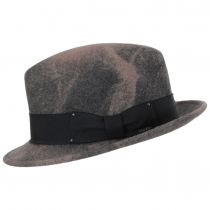 Tino Wool LiteFelt Trilby Fedora Hat - Taupe/Brown alternate view 3
