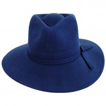 Joanna Packable Wool Felt Fedora Hat - Blue alternate view 2