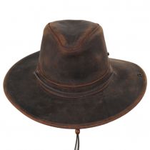 Oiled Leather Aussie Fedora Hat alternate view 8