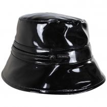 Eliane Rollable Vegan Patent Leather Bucket Hat alternate view 3