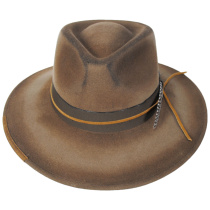 Saggy Distressed Wool Felt Outback Hat alternate view 2