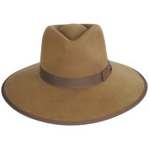 Jo Wool Felt Rancher Fedora Hat - Bronze alternate view 8