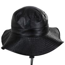 Reversible Faux Leather Bucket Hat alternate view 2