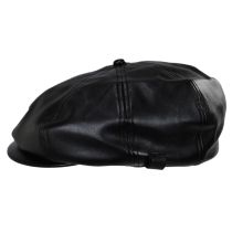 Faux Leather Newsboy Cap alternate view 3