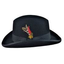B2B Jaxon Hats Wool Felt Homburg Hat alternate view 3