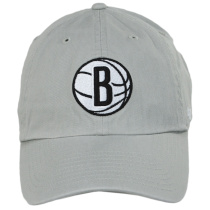 Brooklyn Nets NBA Clean Up Strapback Baseball Cap Dad Hat alternate view 2