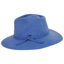 Joanna Packable Wool Felt Fedora Hat - Light Blue alternate view 9