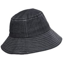 Chambray Cotton Bucket Hat alternate view 3