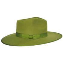 Wool Felt Rancher Fedora Hat - Light Green alternate view 9