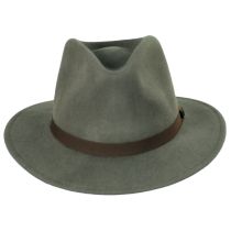 Messer Packable Wool Felt Fedora Hat - Taupe alternate view 2