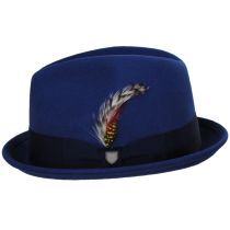 Gain Wool Felt Fedora Hat - Blue/Navy alternate view 9