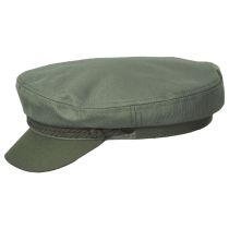 Two-Tone Fiddler Cap - Army Green alternate view 3
