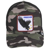 Freedom Mesh Trucker Snapback Baseball Cap - Camouflage alternate view 3