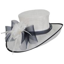 Ambrosia Two-Tone Sinamay Straw Dress Hat alternate view 2