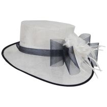 Ambrosia Two-Tone Sinamay Straw Dress Hat alternate view 3
