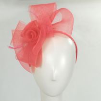 Horsehair Net Bow and Rosettes Fascinator alternate view 7