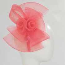 Horsehair Net Bow and Rosettes Fascinator alternate view 8
