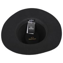 Messer Wool Felt Western Fedora Hat - Black alternate view 4