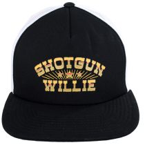 Willie Nelson Shotgun MP Mesh Trucker Snapback Baseball Cap alternate view 2