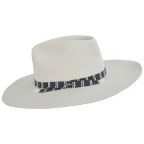 Leigh Wool Felt Wide Brim Fedora Hat - Off White alternate view 9